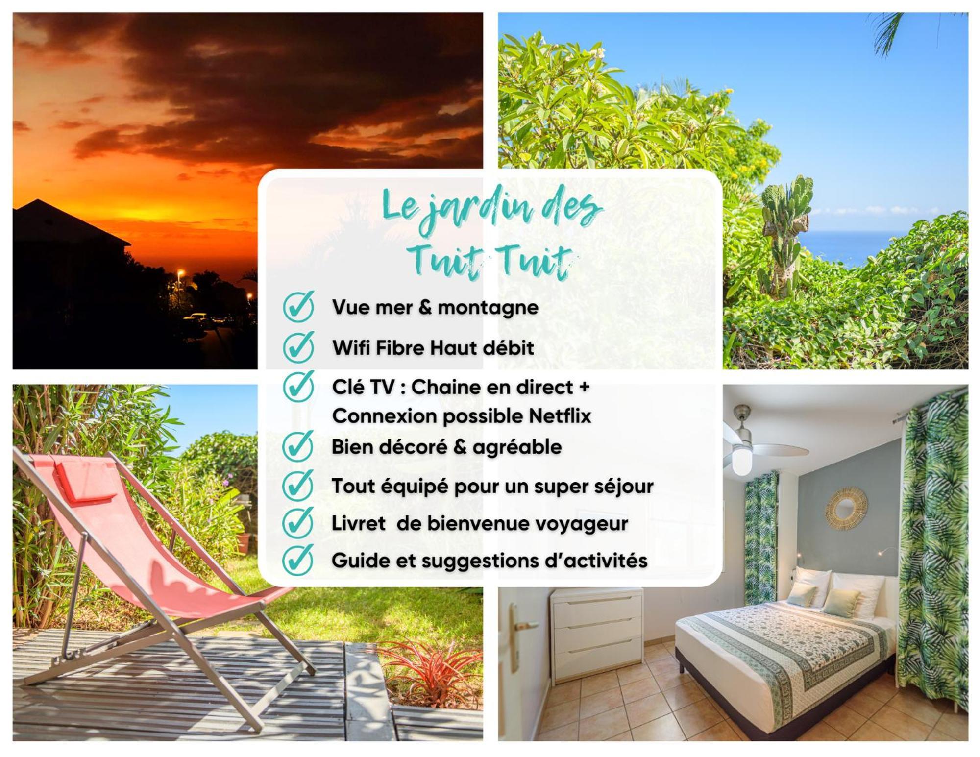 Le Jardin Des Tuit Tuit * Vue Mer * Cozy Saint-Leu Exterior photo